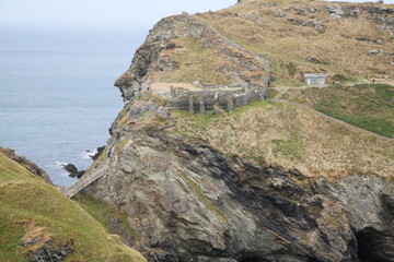 Coast of Tintagel in Cornwall, England Great Britain