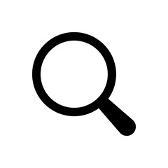 Search icon. Magnifying glass icon