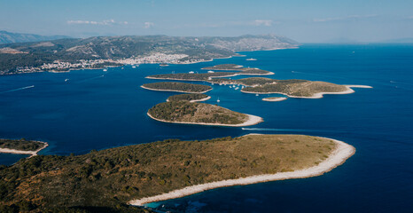 Aerial view of a beautiful Adriatic sea - 554332327