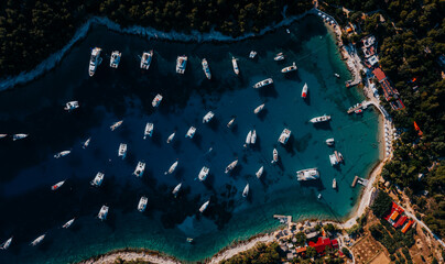 Aerial view of a beautiful Adriatic sea - 554332338