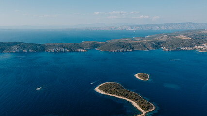 Aerial view of a beautiful Adriatic sea - 554332346