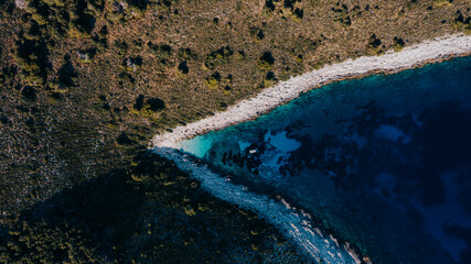 Aerial view of a beautiful Adriatic sea - 554332351