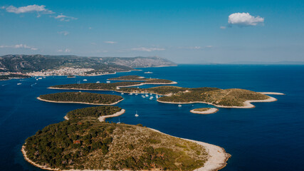 Aerial view of a beautiful Adriatic sea - 554332357