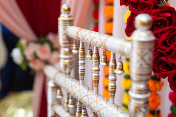 Indian Hindu wedding interiors and decorations