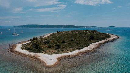Aerial view of a beautiful Adriatic sea - 554334954