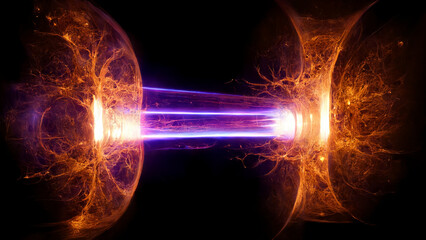 Quantum Nuclear Fusion Experiment Gone Wrong Illustration