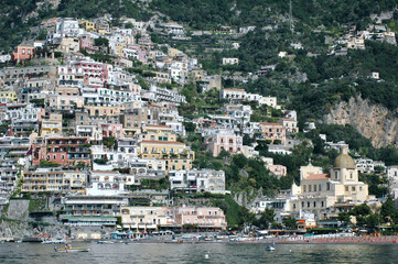 Amalfi Coast in thre summer