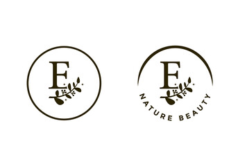 letter E logo, suitable for the company's initial symbol.