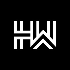 Letter HW creative monogram logo design