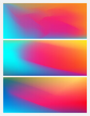 Gradient color vector art design background	

