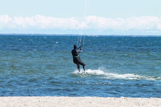 Surfing in Poland.