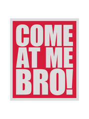 come at me bro 