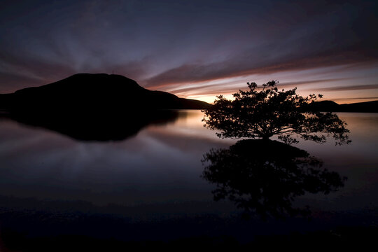 The mirror flat waters of the salt lagoon at Puerto Balandra.