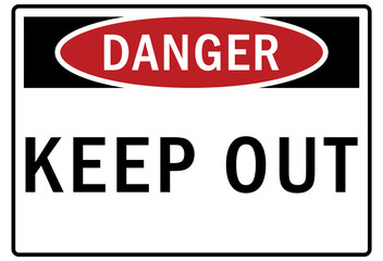Keep out sign