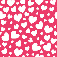 Vector hearts pattern background. Perfect for fabric, scrapbooking, wallpaper projects.