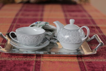 Tazas blanco y negro