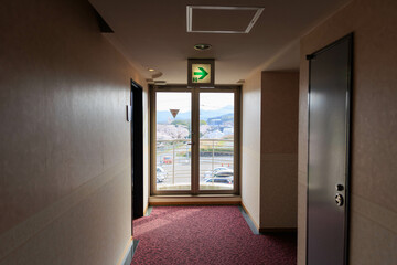 ホテルの廊下