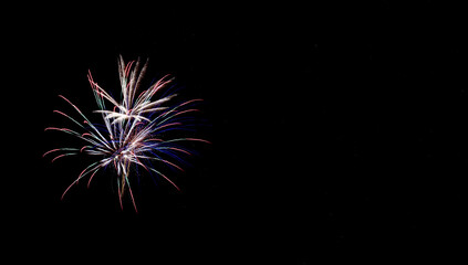 Fototapeta premium Fireworks | Pure Black Sky