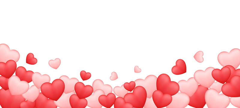Happy Valentines Day Heart Shape Isolate Element
