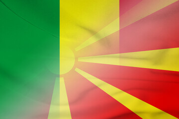 Mali and Macedonia state flag international contract  MLI