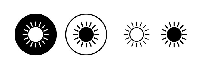 Fototapeta premium Sun icon vector illustration. Brightness sign and symbol.