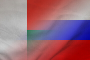 Madagascar and Russia national flag international negotiation RUS MDG