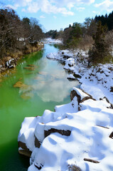 emerald green river