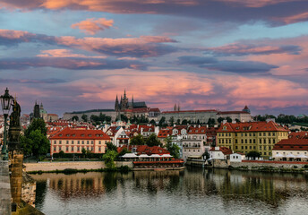 city castle and charles bridge