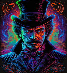 Psychedelic Jack the Ripper Generative AI