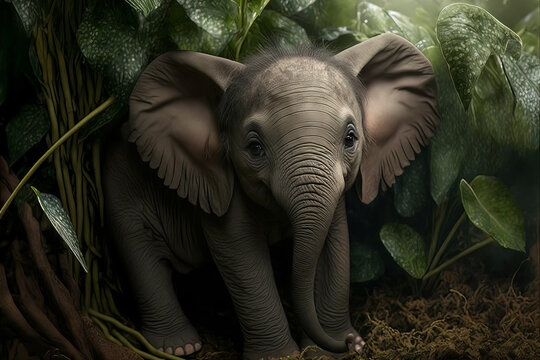 Cute Baby Elephant Wallpapers  Top Free Cute Baby Elephant Backgrounds   WallpaperAccess