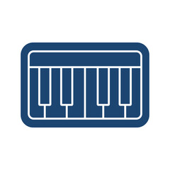Piano filled universal icon ui ux element sign.
