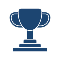 Trophy cup filled universal icon ui ux element sign.