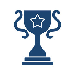 Trophy cup filled universal icon ui ux element sign.