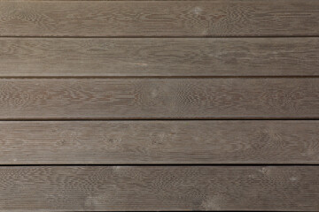Obraz na płótnie Canvas Texture of wooden terrace as background, top view