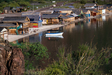 Early morning at at Beach community on  the  Bahía Concepción, Sea of Cortez, Baja de California Sur, Mexico