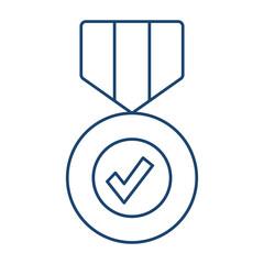 Medal line universal icon ui ux element sign.