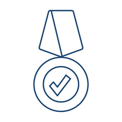 Medal line universal icon ui ux element sign.