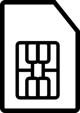 Sim card icon. provider sign. vector illustration on white background..eps