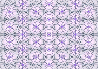 Abstract geometry Natural flower seamless pattern background