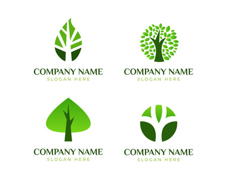 Minimalist medical/herbal logo set 2