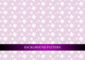 Lucky cute four leaf clover pattern pink background