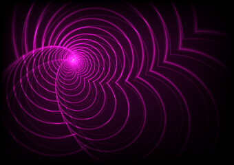 Abstract twirl votex curve motion pink wave background