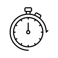 Timer icon. sign for mobile concept and web design. vector illustration