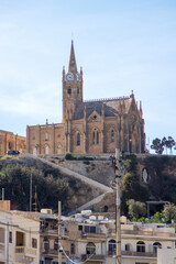 Fototapeta na wymiar Chapel dedicated to Our Lady of Lourdes in Ghajnsielem, Gozo, Malta