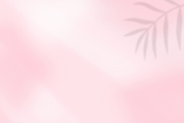 Fototapeta na wymiar Blurred pink background. Pink background with leaf.