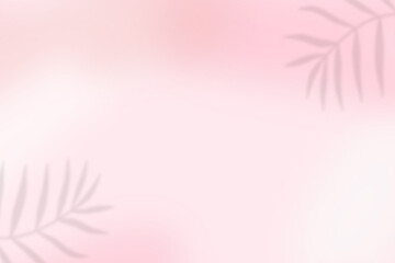 Fototapeta na wymiar Blurred pink background. Pink background with leaf.