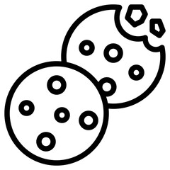 cookies line icon