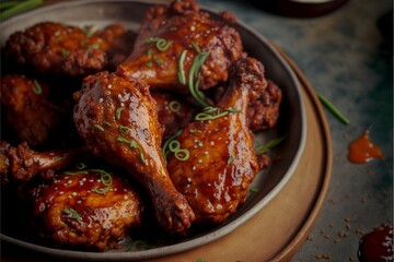Fototapeta premium Fried Chicken food