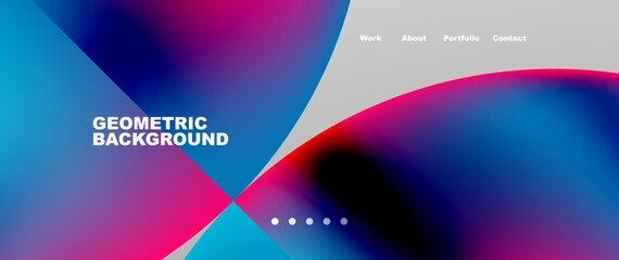 Overlapping circles abstract background template