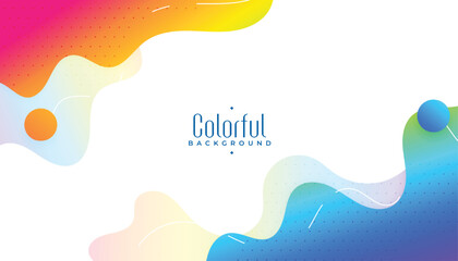 fluid style colorful abstract background
